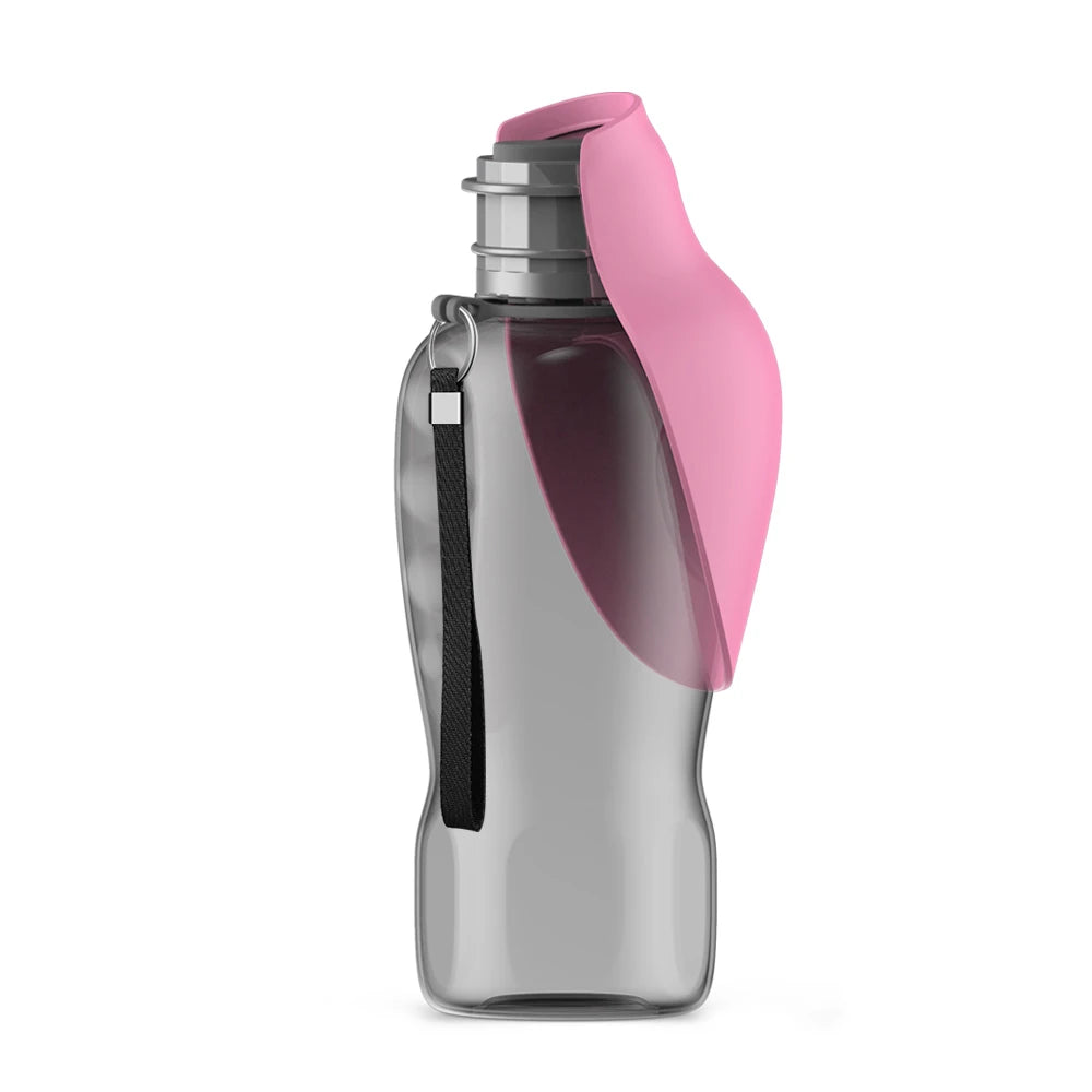 800ml Portable Water Bottle for Large Dogs - Foldable Drinking Bowl for Outdoor Travel and Hiking