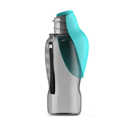 800ml Portable Water Bottle for Large Dogs - Foldable Drinking Bowl for Outdoor Travel and Hiking