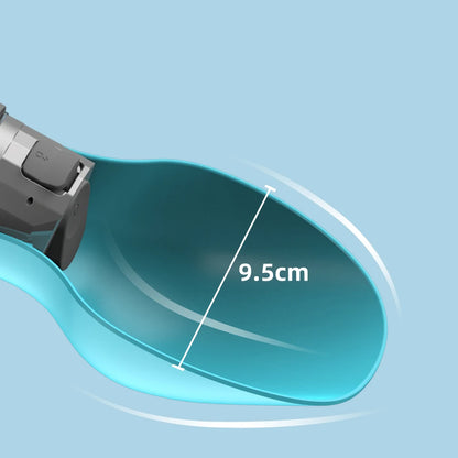 800ml Portable Water Bottle for Large Dogs - Foldable Drinking Bowl for Outdoor Travel and Hiking